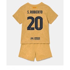 Barcelona Sergi Roberto #20 Bortaställ Barn 2022-23 Korta ärmar (+ Korta byxor)